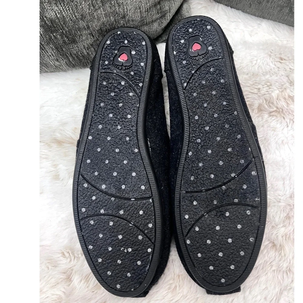 BOBS Skechers Boston Terrier, Black Expressive Design Memory Foam Flat Shoes W10
